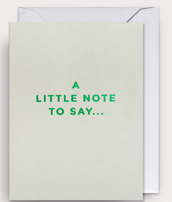 'A little note to say' Gift Card