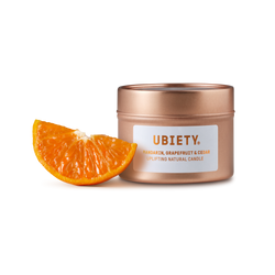 Uplifting Travel Tin Candle - Mandarin, Grapefruit & Cedar